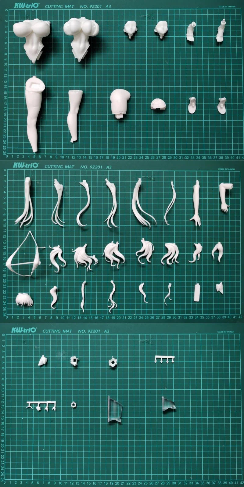 Resin Figure Kit Taimanin Swimwear version WF2024w Unpainted Garage Resin Kit Model GK