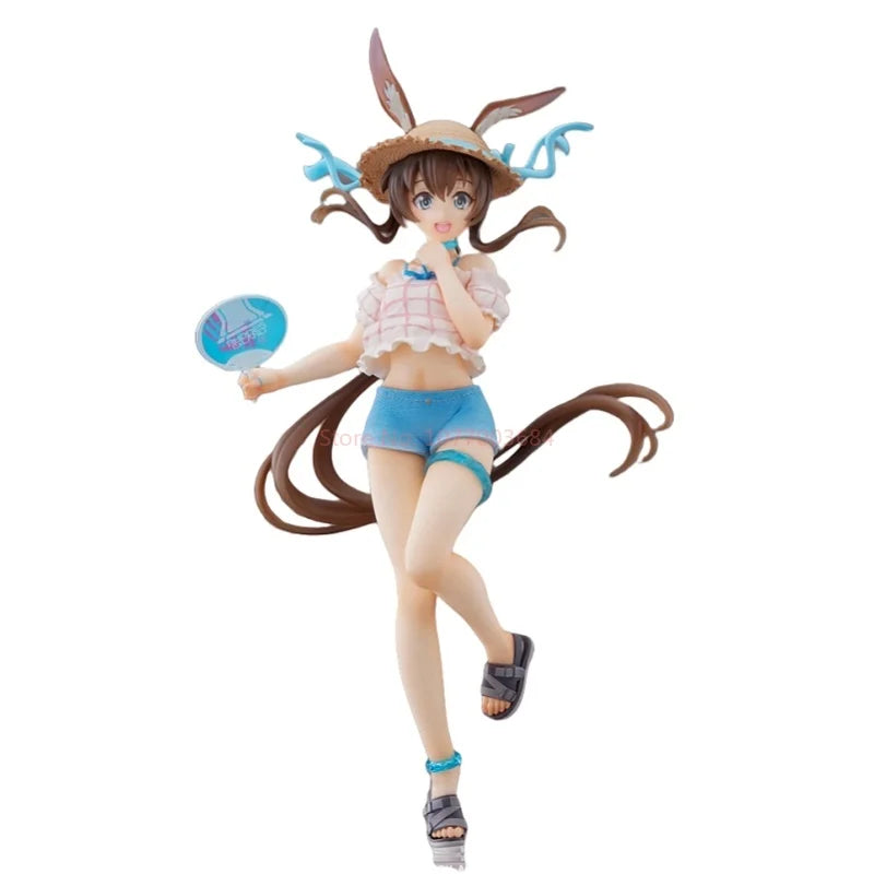 In Stock Arknights Anime Toy Amiya Swimsuit Series Pretty Girl Figurine Model Collection Desktop Ornament Game Same Toy Gift