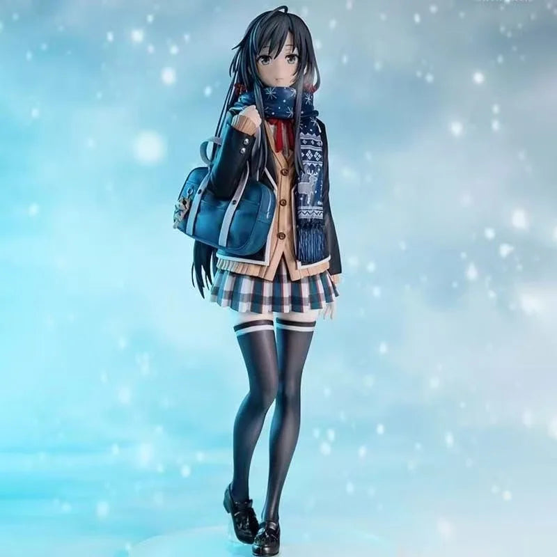 My Youthful Love Story Has a Problem: School Uniform Snowo Anime Statue Figure Pretty Girl Model Display Piece