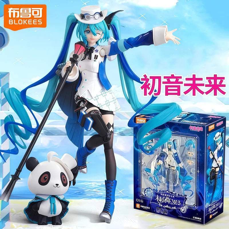 BLOKEES Hatsune Miku The Future Has You series Action Figure Model Assembly Toys Joint Mobility Desktop Ornaments Birthday Gifts