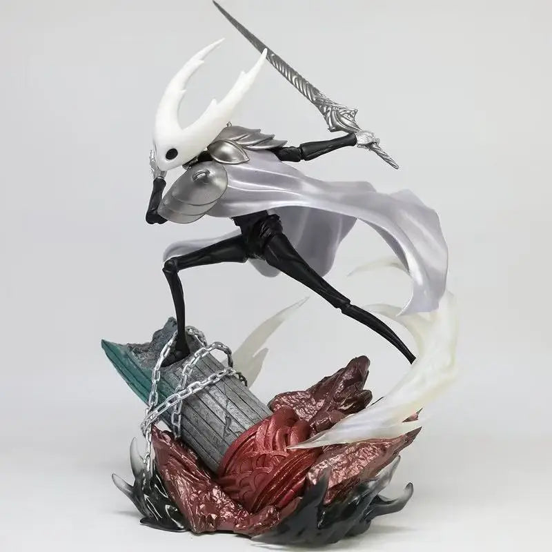 34CM Hollow Knight Pure Vessel King Battle Form Mode KO Action Figure Desktop Ornament Decor Game Collectible Toys Statue Gift