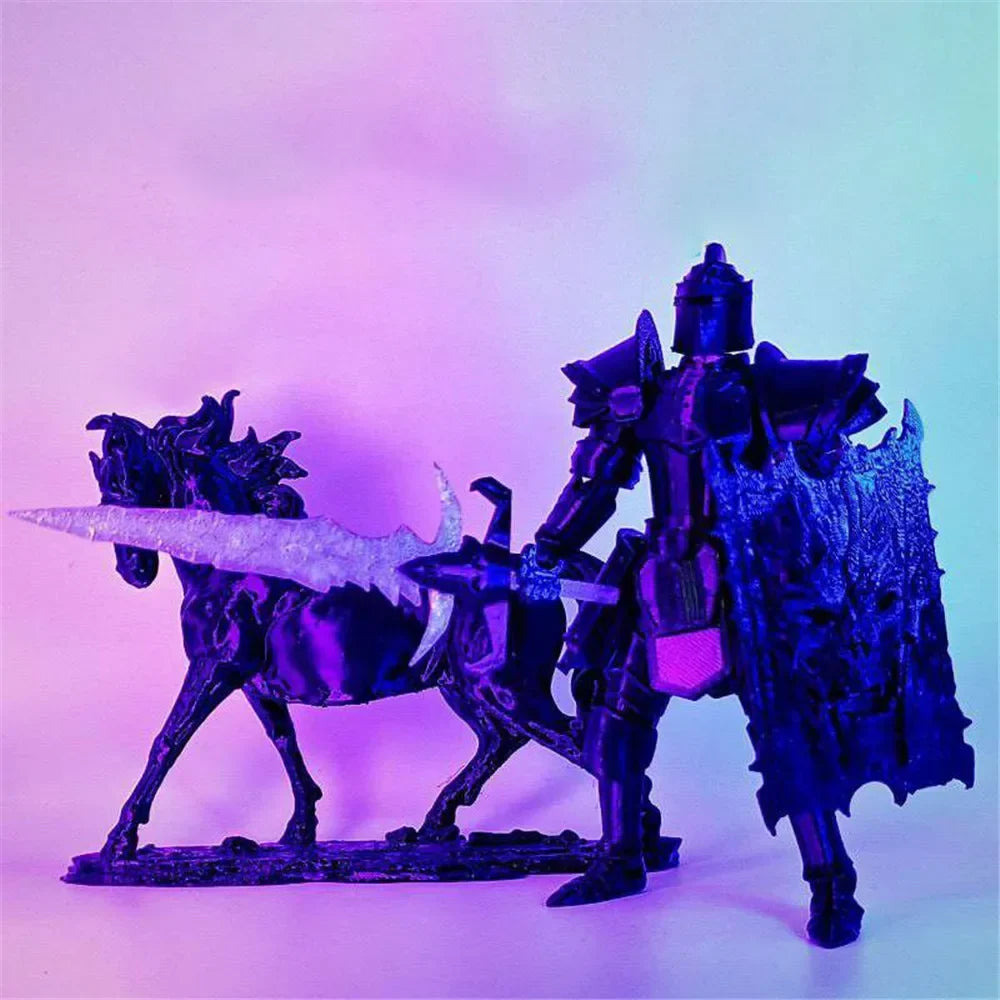 3D Printed Medieval Knight Character Movable Multi-joint for Living Room Decoration Decorative Figurines Kids Toy Decoration