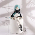 14cm New Anime Hatsune Miku  Virtual Singer Manga Sitting posture Model Toys computer desk cake  decoration cute toys free ship