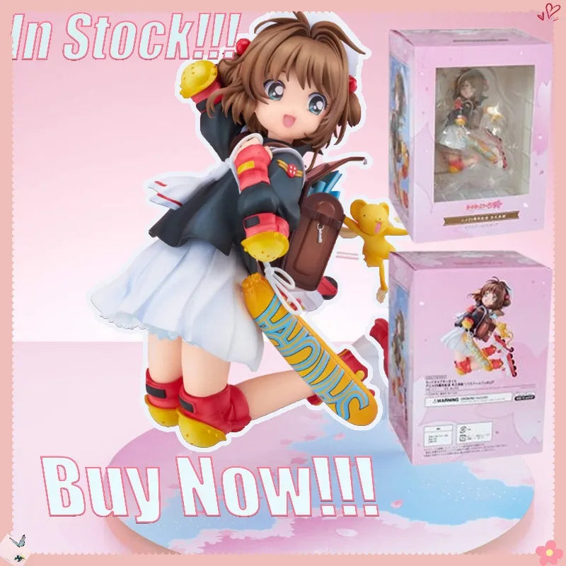 In Stock Cardcaptor Sakura Action Figure Kinomoto Sakura Statue Anime Figure Pvc Model Collectible Toys Desktop Decoration Gift