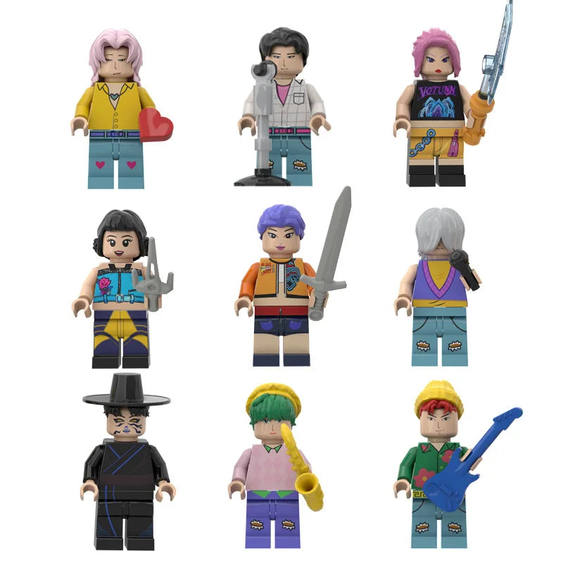New Kpop Demon Hunters Boys And Girls Group Action Figure Doll Model for Children's Parties Gatherings Educational Toys