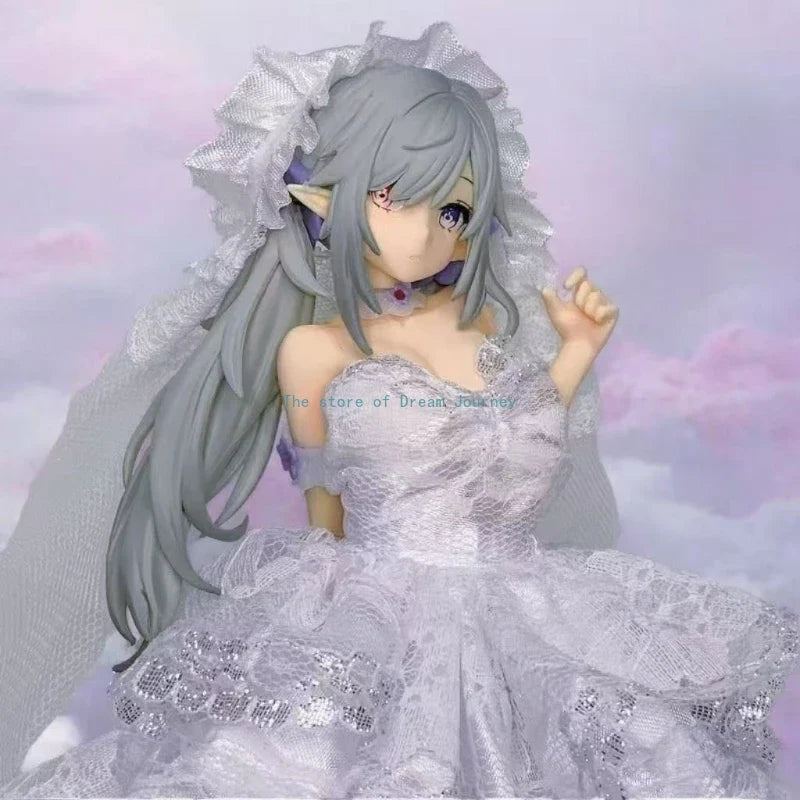 New software pure white ready-made figure high-quality beautiful girl two-dimensional elf anime model car chassis ornaments