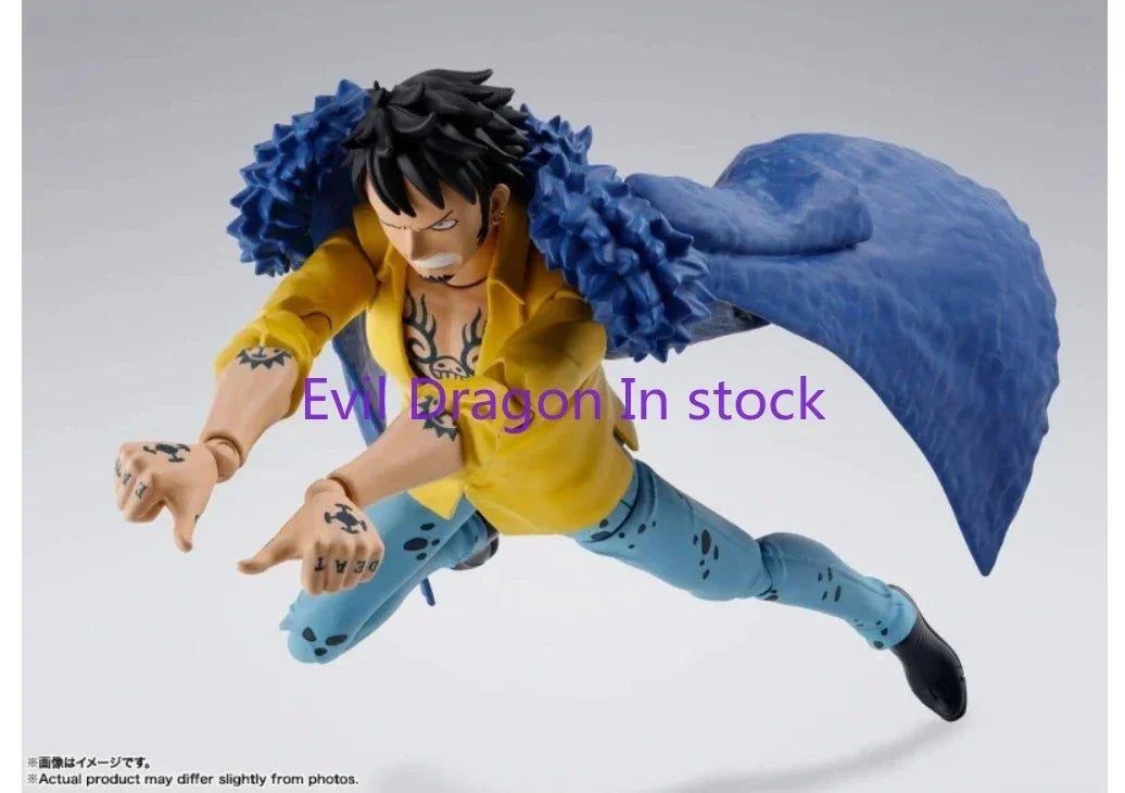 Original Bandai S.H.Figuarts SHF One Piece Trafalgar Law Luffy Yamato Anime Action Figures Toys Model Collector SH Figuarts