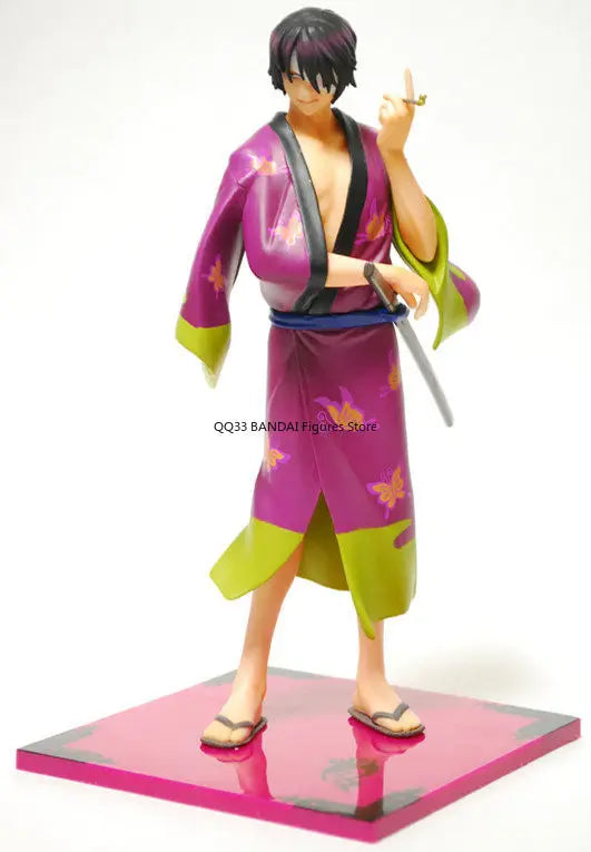 BANDAI Original Anime GINTAMA Takasugi Shinsuke Figure Prize Action Figure Model Hobbies Collectible Desktop Decoration