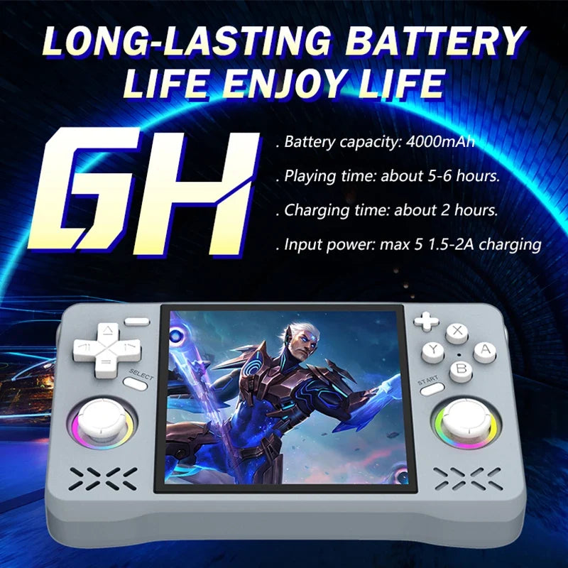 Newest XF40H Retro Handheld Game Console Linux 4.0'' IPS Screen Supports  WiFi Glowing Rocker Portable Pocket Video Games Player