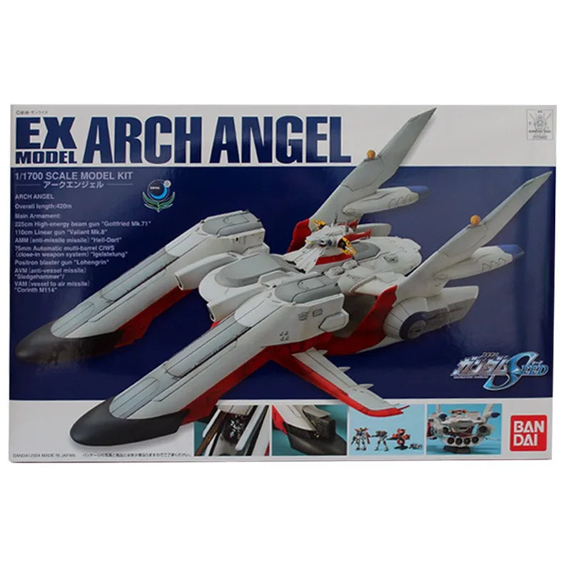 100%Original in Stock Bandai EX 19 1/1700 Mobile Suit Gundam SEED Archangel Anime Character Assemble Toy Model Collection Gifts