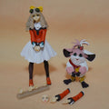11.4cm / 7cm Square Enix Bring Arts Xenogears Maria Balthasar &Chu-Chu Action Figure Flexible Model Collection Toys Gifts
