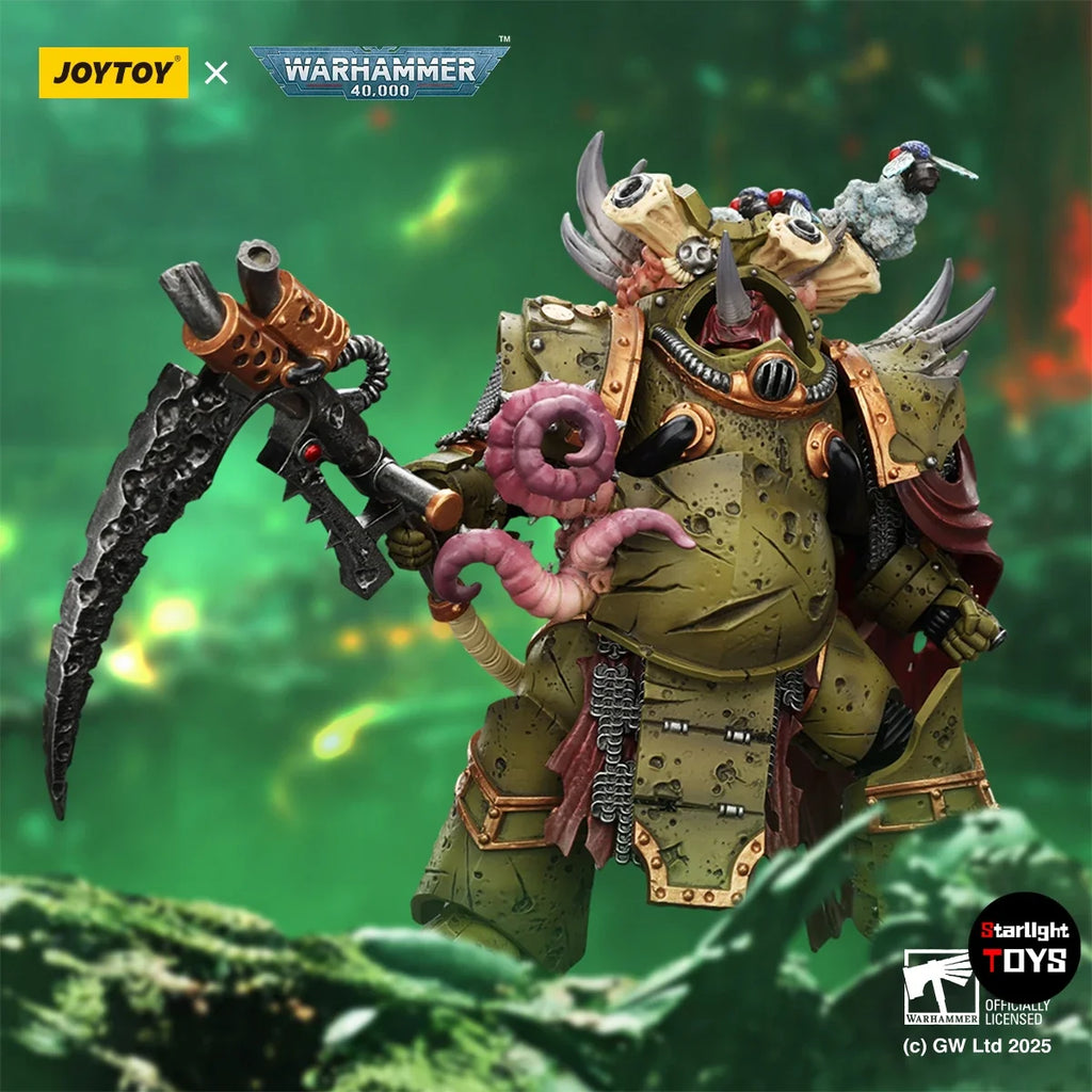 JOYTOY Warhammer 40K Death Guard Deathshroud Terminator 2 Manreaper and Plaguespurter Gauntlets Toy Model