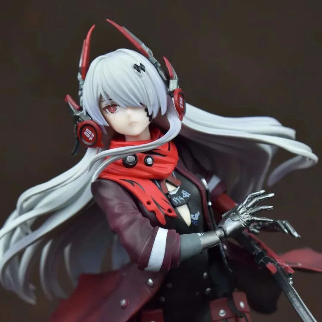 Punishing Gray Raven Lucia Crimson Abyss White Hair Battle Anime Figure Boxed Game Collectible Statue For Anime And Game Fans