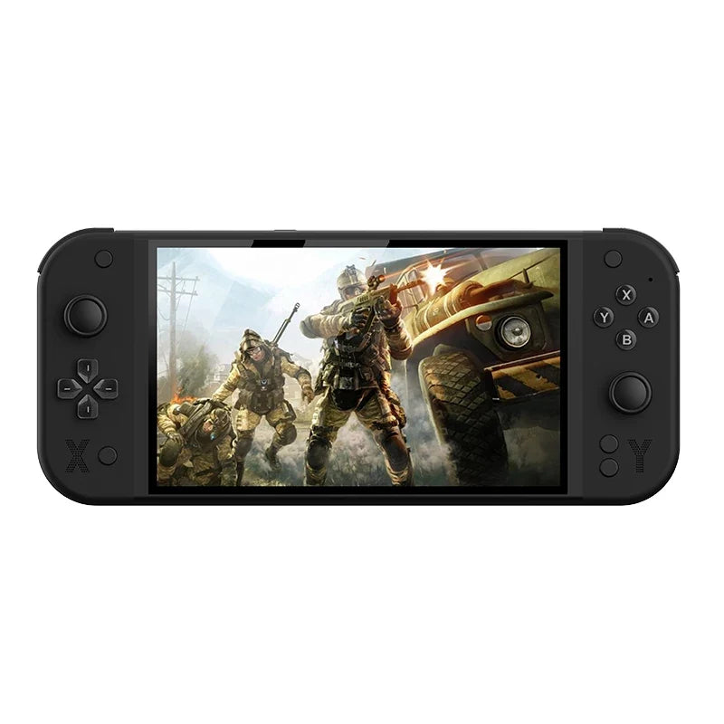 G90 PSP 7-inch 64GB 4000mAh Portable Arcade Gaming Console, Compatible with PSP/PS1 Retro TV Game Controllers, Gift for Boys