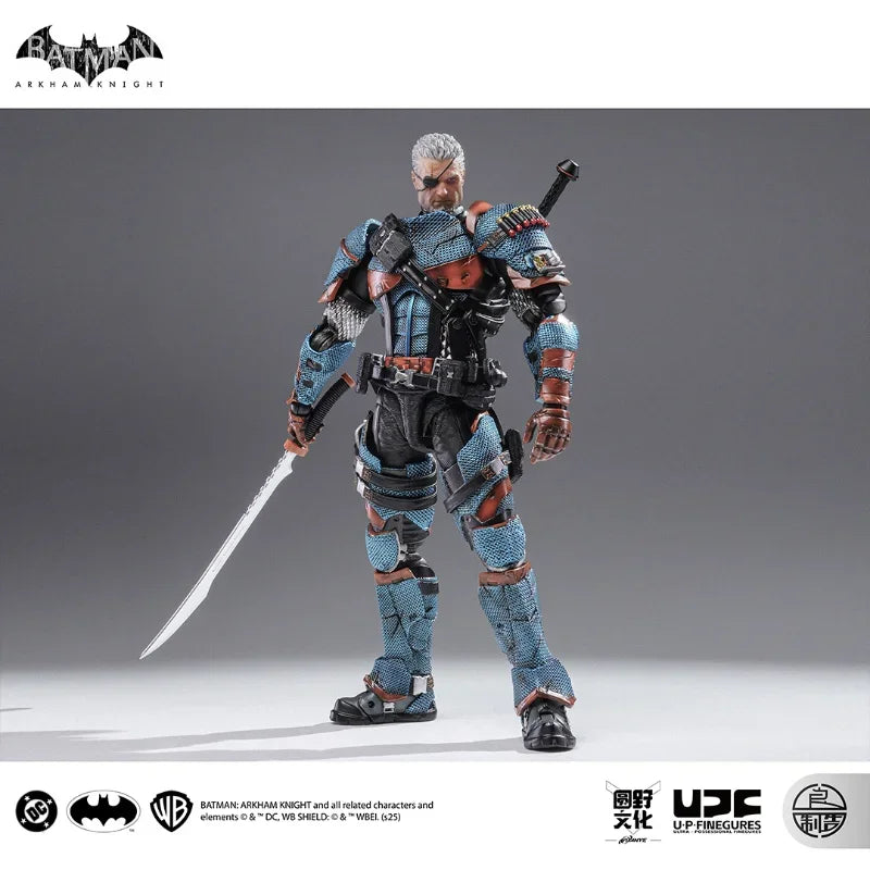 LPZZ ROUNO CUEURE DC002 1/12 Deathstroke Arkham Knight Finished Module Movable Batman Collectible Model Action Anime Figure Toy