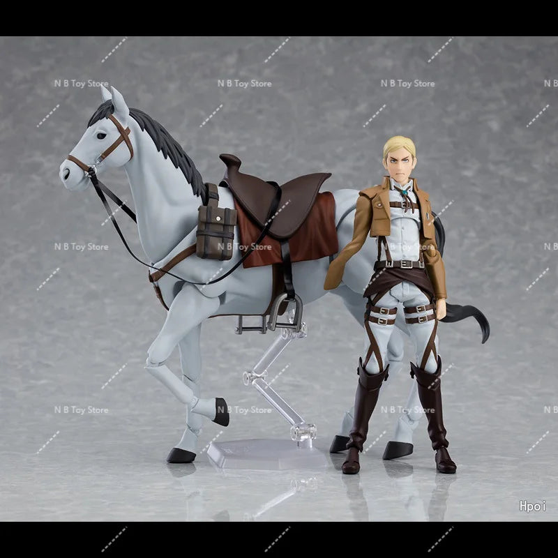 In Stock Original MaxFactory MF Figma 446 Attack on Titans Erwin Smith PVC Anime Action Figure Model Gift Collection Toys15cm