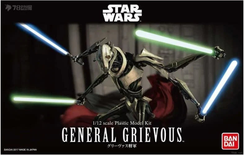BANDAI Genuine STAR WARS Series Character Series 1/12 General Griffiths Plastic Assembled Model Collectibles Boy's Gift