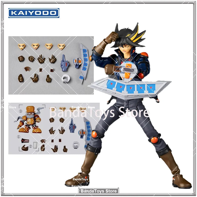 In Stock Original KAIYODO Revoltech Yu Gi Oh 5D's Yusei Fudo Anime Action Collection Figures Model Toys