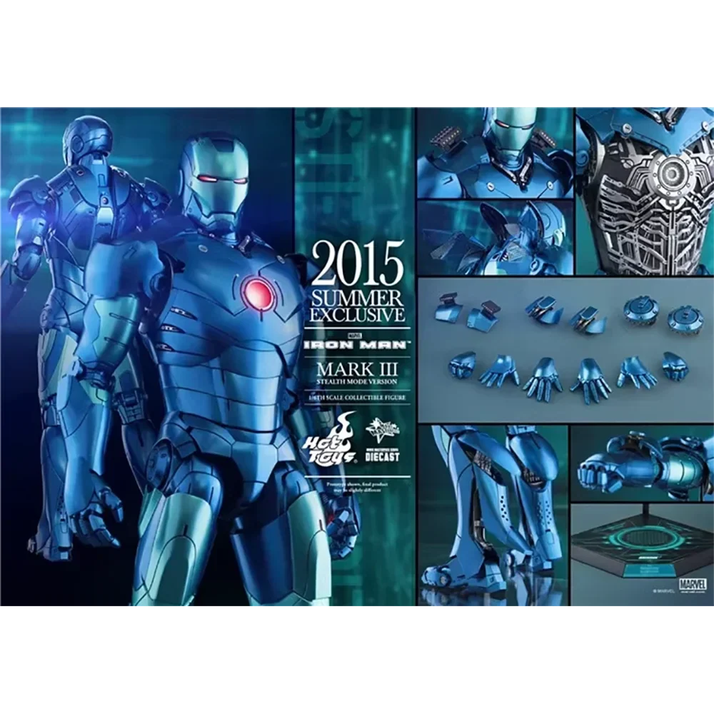 Hot Toys MMS314D12 Iron Man 1/6th scale Mark III (Stealth Mode Version) Action Figure Model Toys 33CM Collection Ornament Gift
