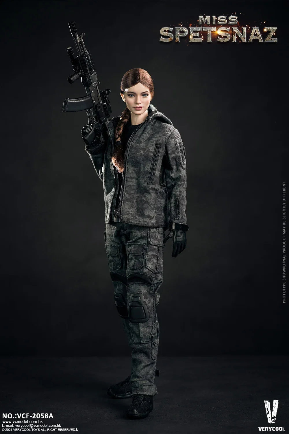 VERYCOOL VCF-2058 1/6 MCB Russian Special Combat Women Soldier Figure Model 12'' Female Action Doll Full Set Collectible Toy