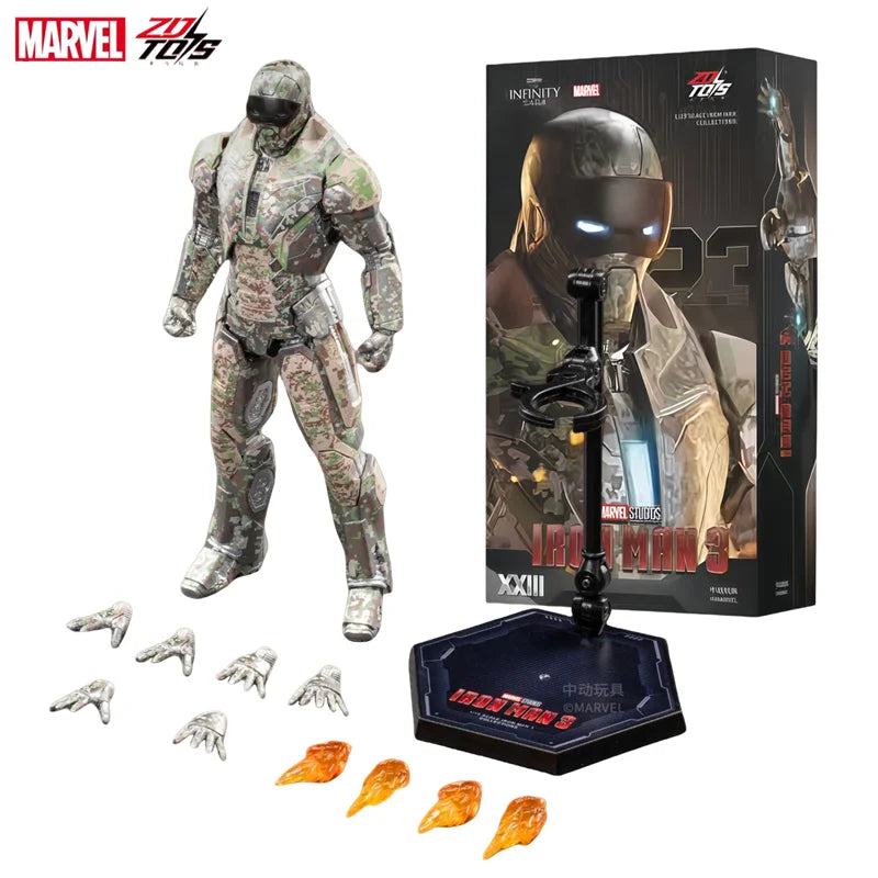 ZD Toys 1:10 Iron Man MK23 Actionfigur-Set – sehr detailliertes Sammlermodell, perfektes Geschenk für Superhelden-Fans