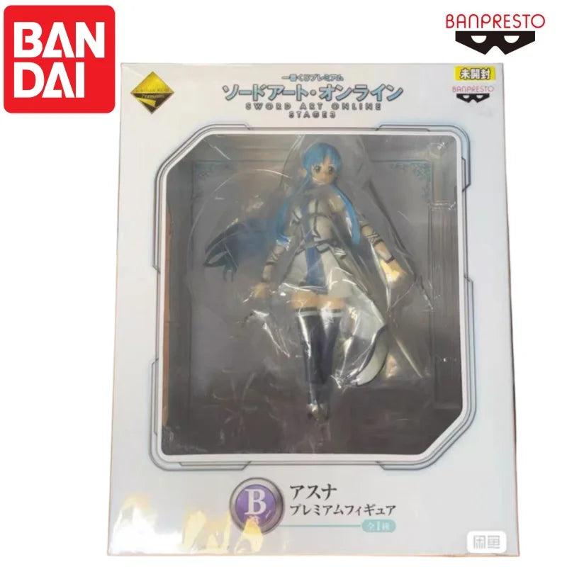 Bandai In Stock Original Banpresto Yuuki Asuna Doll Brand New Boxed Action Figure Animation Peripherals Anime Characters Garage