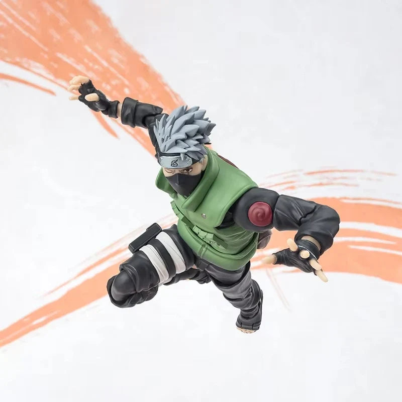 Genuine BANDAI BANPRESTO SHF NARUTO KAKASHI HATAKE NARUTOP99 Figure Model Anime Original Desktop Ornament Doll Toy Kid Gift