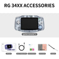 ANBERNIC RG34XX Retro Handheld Game Console 3.4''IPS Screen Linux System HDMI Output Classic Remake Game Player Sentimental Gift