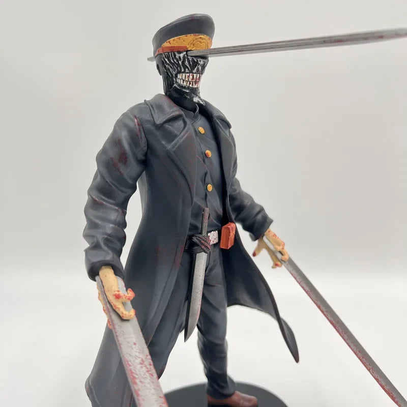 24cm Chainsaw Man Katana Man Anime Figure Samurai Sword Action Figure Denji/Power Figurine Adult Collectible Model Doll Toys