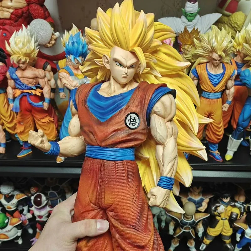 JT Studio 2% 1/4 Goku 54cm Dragon Ball Anime Figures Super DBZ Dragonball Saiyan 3 SSJ3 Action Figure Statue Collectible Toy