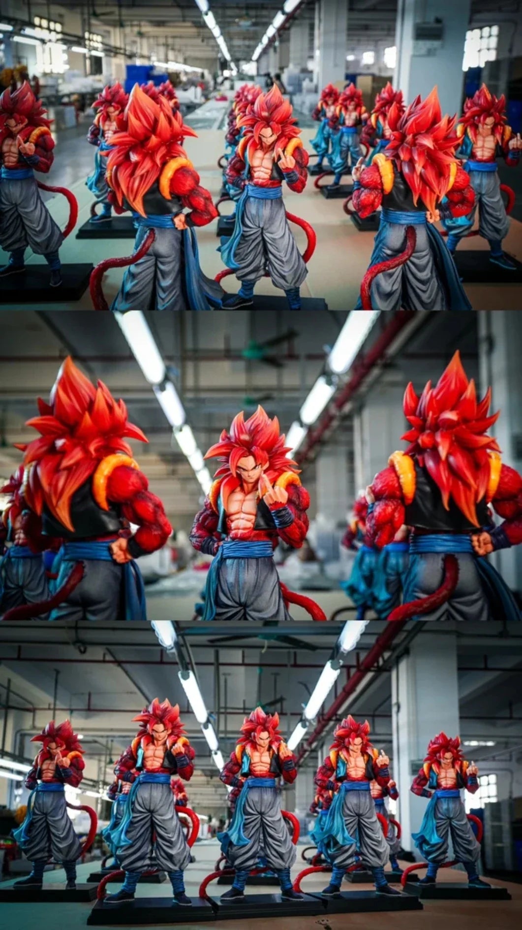 In Stock 30cm JT Dragon Ball Ssj4 Gogeta Figure Super Saiyan 4 Gogeta Anime Figure Collection Pvc Model Statue Toys Gifts