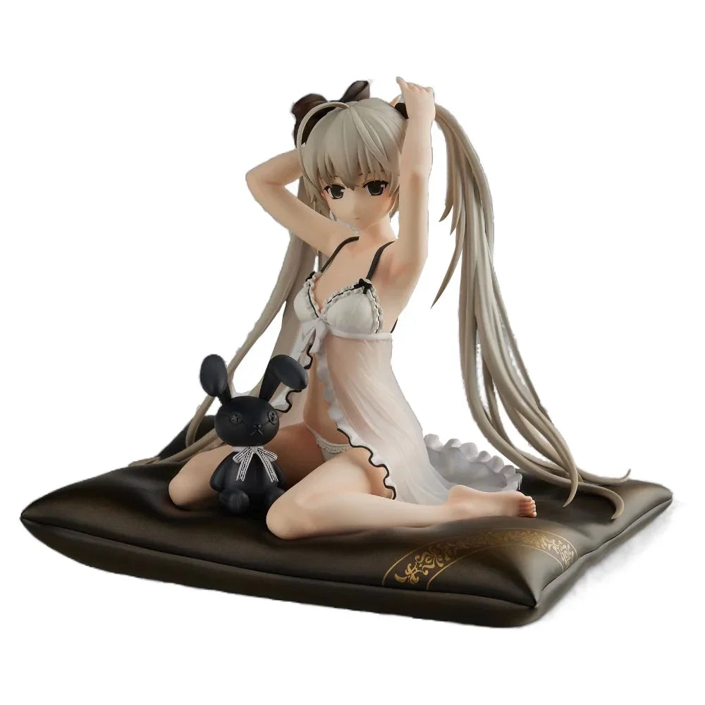 16CM Anime Yosuga no Sora Kasugano Sora Figure Pajamas Sitting Posture  Cute Model Toy Girl Gift Collection Ornaments PVC