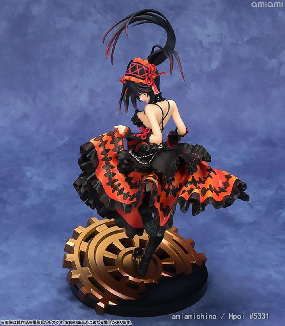 28CM Popular Anime Date A Live II Tokisaki Kurumi 1/8 Edition Beautiful Girl Model PVC Collection Static Toys Doll