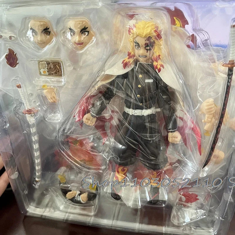 Figma Demon Slayer Figure Kimetsu no Yaiba Rengoku Kyoujurou 553 Gift Collection Model Toys
