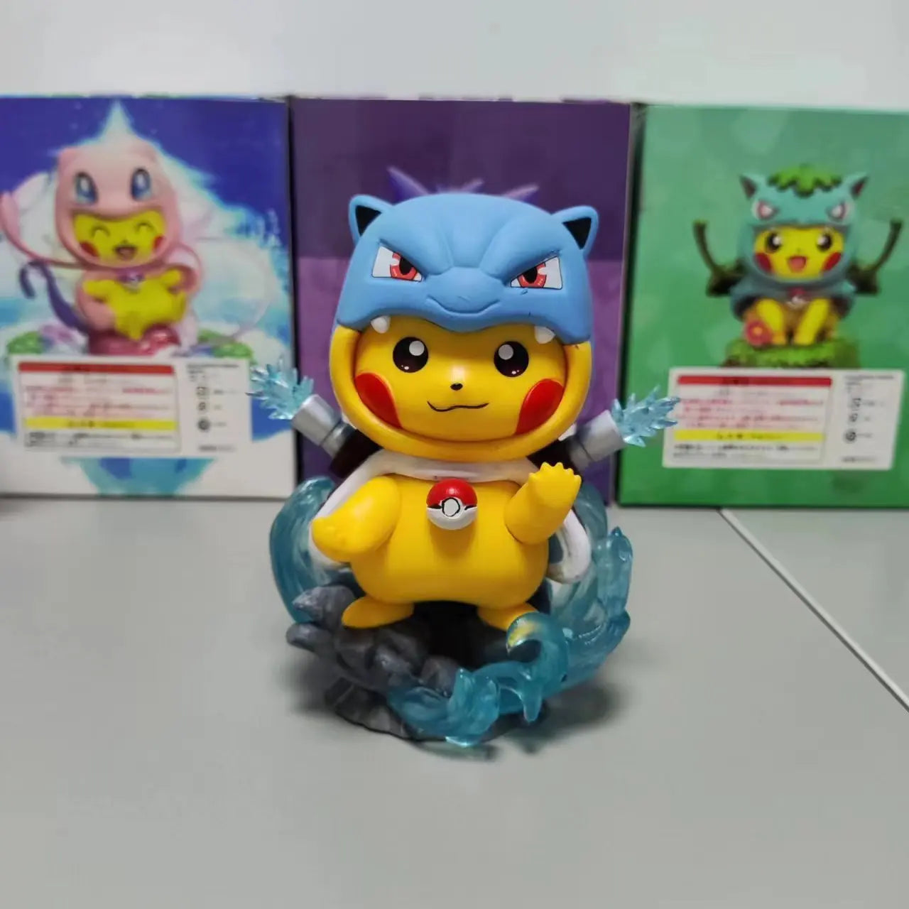 Anime Pokemon 12CM Pikachu Cosplay Action Figure Mini Q Cute Cartoon PVC Model Toys Children Gifts