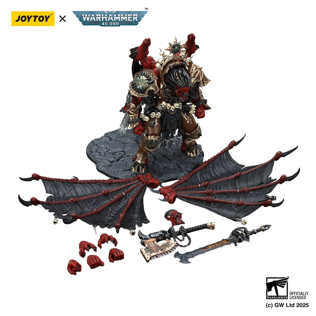 JOYTOY Warhammer 40K 1/18 World Eaters Angron Daemon Primarch of Khorne 38cm Action Figure Mini Soldier Model For Collection