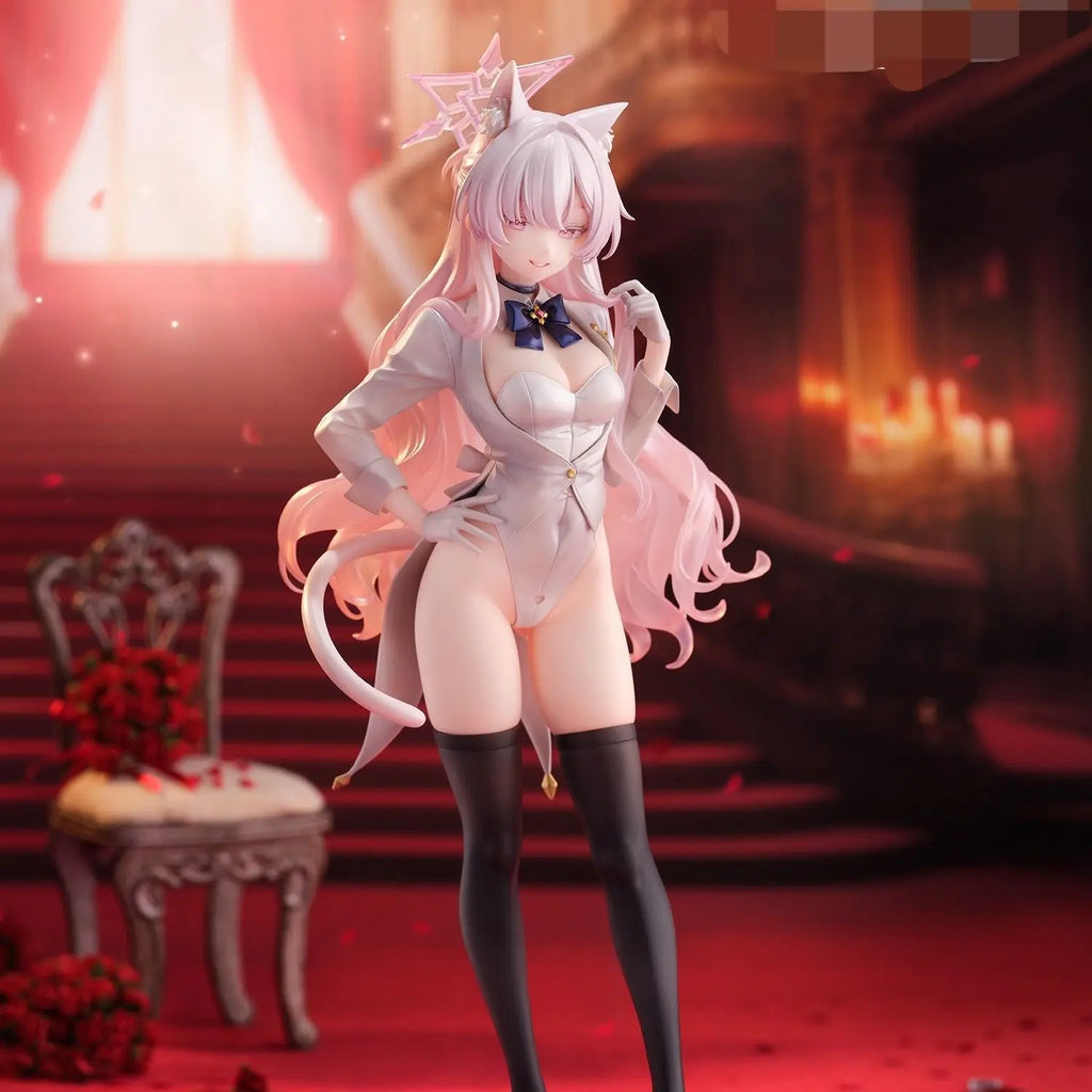 Blue Archive Anime Figure Akira Kiyosumi Figurine Cat Ear Shape Kawaii Girl Statue Room Deoration Doll Collection Birthday Gifts