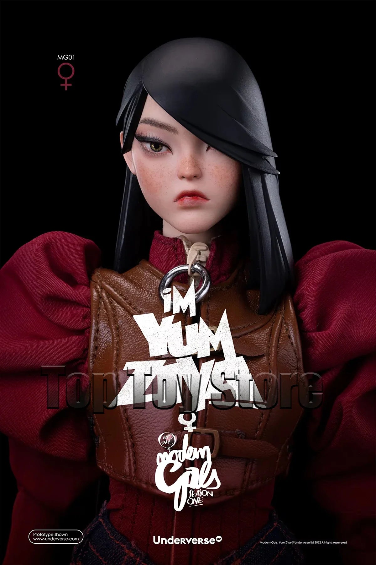 Underverse MODERN GALS Series YUM ZIYA 1/6 Collection Action Figure 30CM Full Set Collectible Model Toys Gift