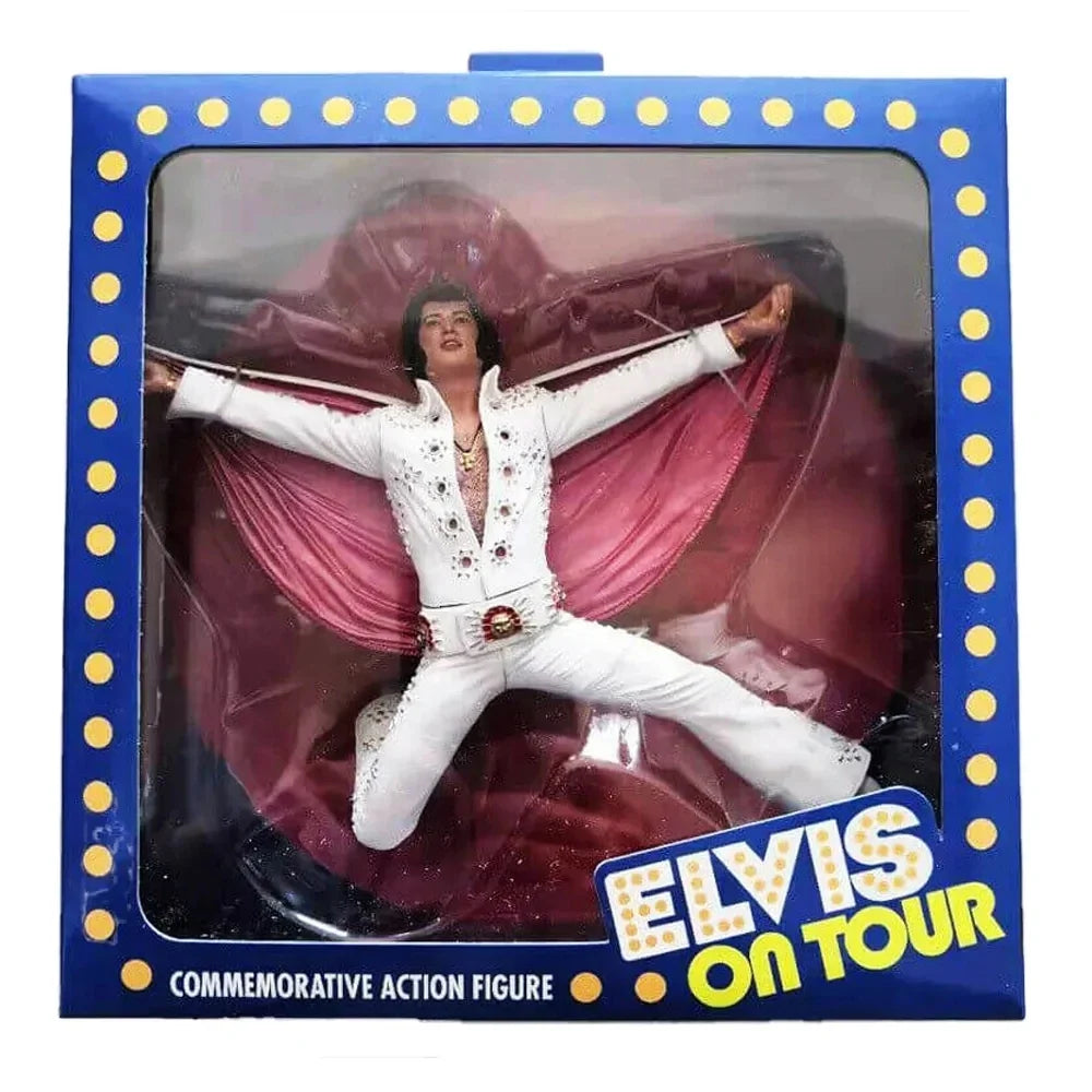 NECA 18085 Toys Elvis Presley On Tour Famous American Rock Star Commemorative Action Figure Original Doll Model Collection 15 CM