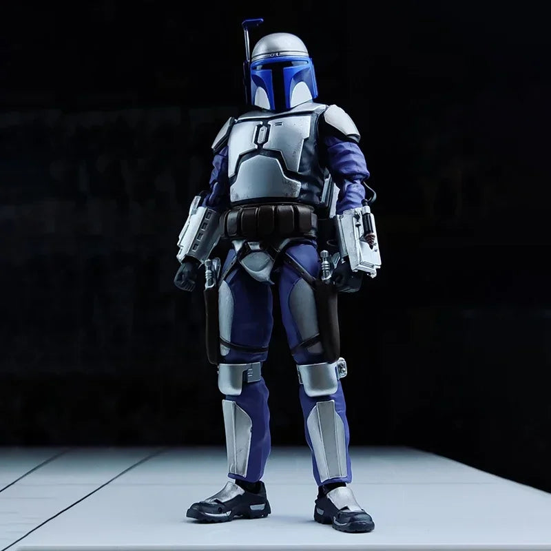 In stock Bandai SHF Jango Fett Action Figure Star Wars Anime Model Toys for Boys Gifts Original Box
