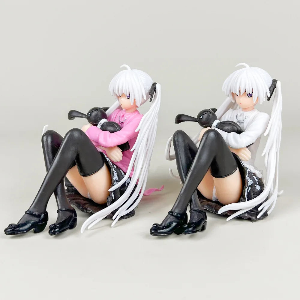 9cm Anime Cute Girl Model Action Figure Kasugano Sora Where We Are Least Alone Sitting Hugging The Rabbit Room Decor Toy Gift