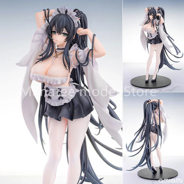AniGame Original Indomitable Ms. Motivationless Maid Ver. 1/6 PVC Action Figure Anime Model Toys Collection Doll Gift