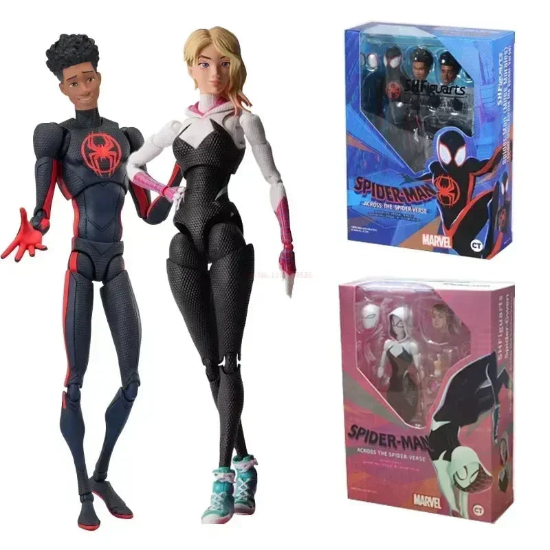 Shf Anime Spider-man Figuarts Miles Morales Gwen Actionfiguren Gwen Spider Woman Figur Spiderman Figur Pvc-Modell Puppenspielzeug