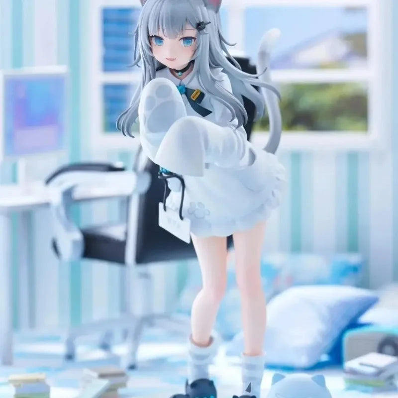 In Stock Virtual idol Nachoneko Cute Cat Girl 2D Beautiful Girl Anime Figure Collectible Model Desk Decoration Doll Toys