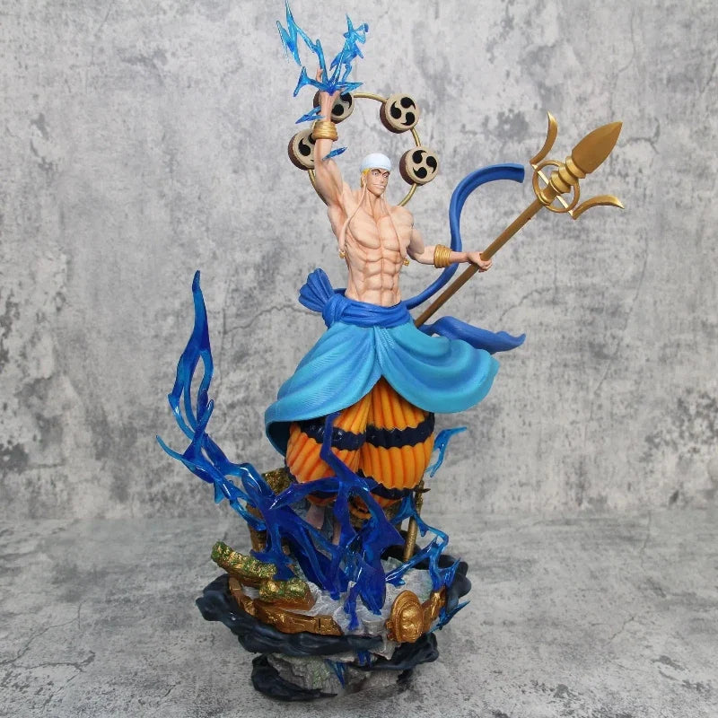 Anime One Piece Figure Thunder God Enel Rumble-Rumble Fruit User Action Figure Toys Statue Collection Decoration Birthday Gifts