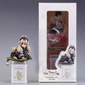 12cm Tea Party Cat Anime Figure Q Version Kawaii Tea Time Cats Tea Pot Cat Action Figure Collection Model Japanese Dolls Hobbies