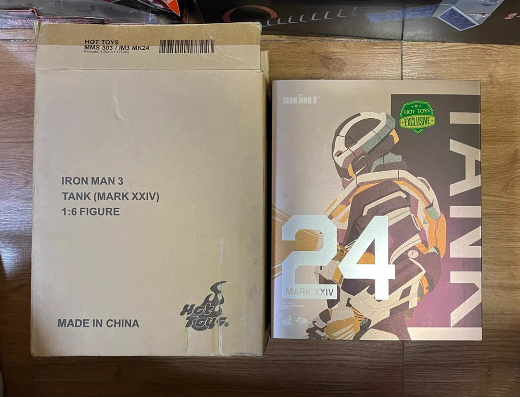 New Original Hot Toys Marvel "Iron Man 3" MMS303 MK24 TANK 1:6 Ratio Treasured Doll