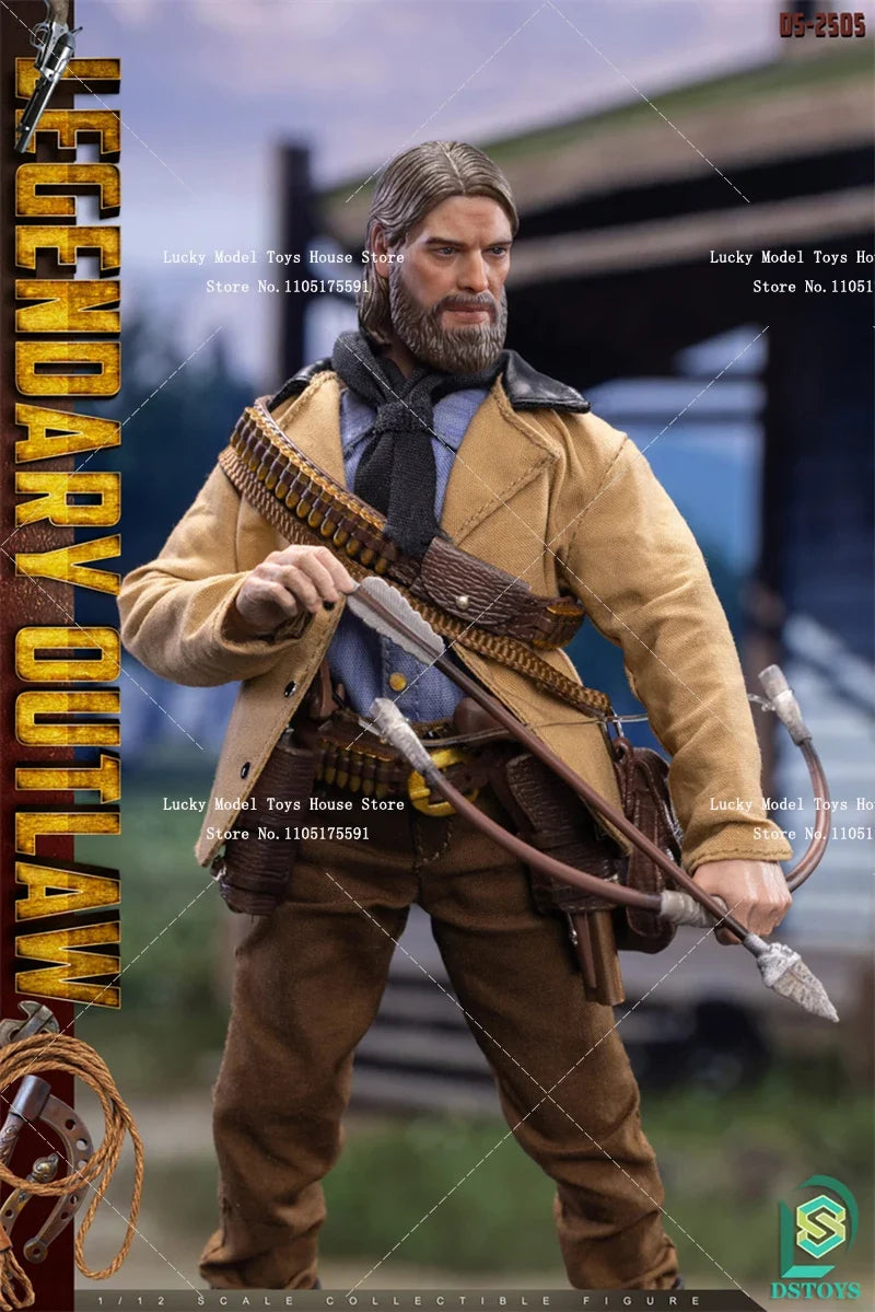 DSTOYS 1/12 Wild Cowboy Cloth Action Figure Clint Eastwood Peaceful Protector Movie Role Simulation 6inch DS-2505 Male Soldier