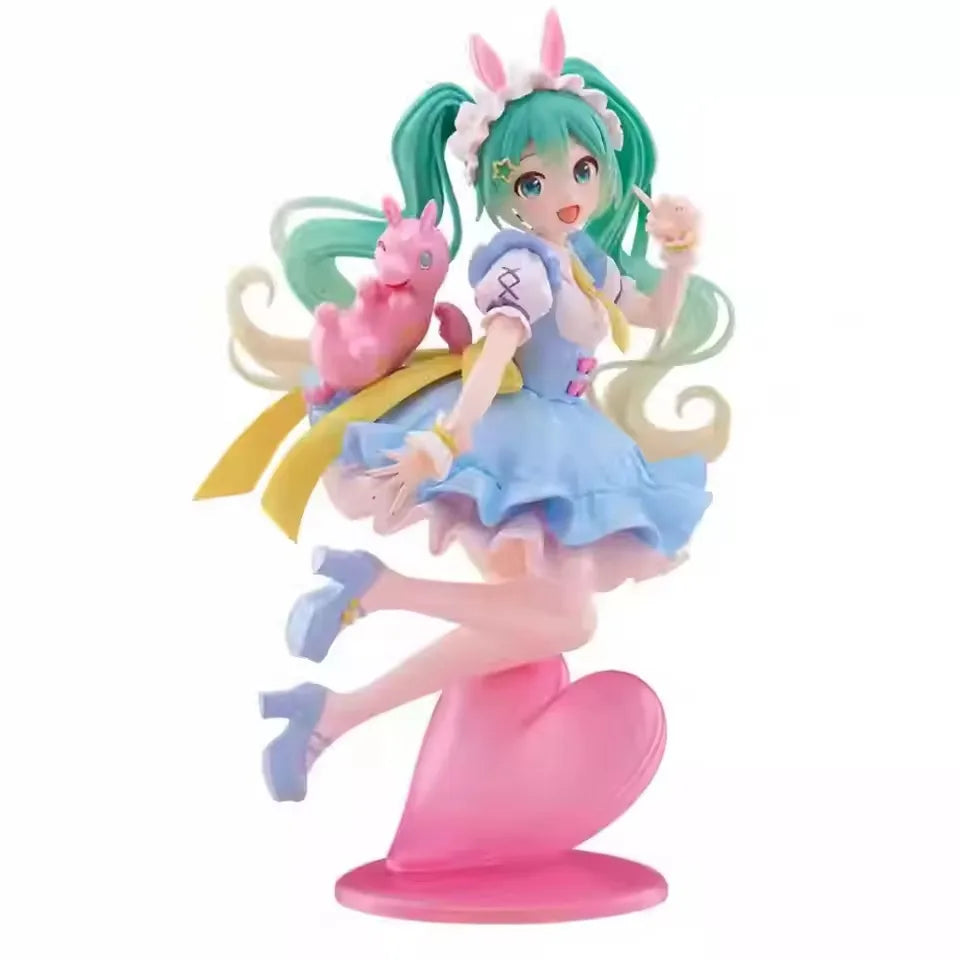 In Stock Genuine Model Taito Hatsune Miku x Rody 17cm AMP Fairy Tale Figure Pretty Anime Figurine Collection Toys Festival Gift