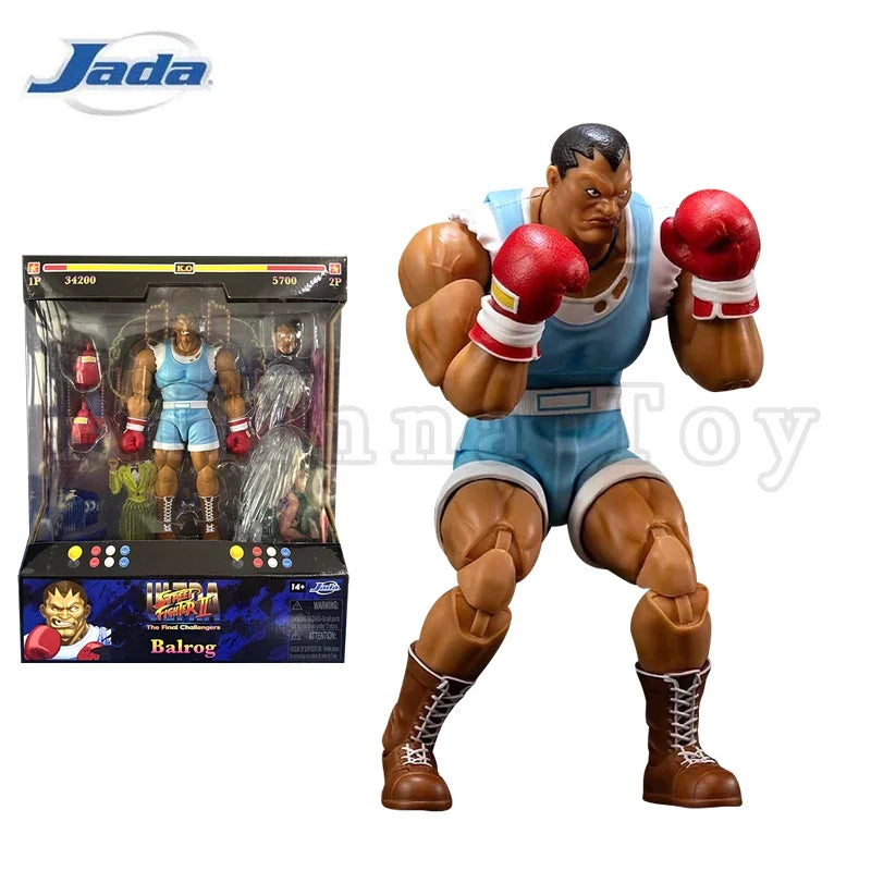 Jada Toys 1/12 6inch Action Figure Ultra Street Fighter II: The Final Challengers Balrog Akuma E. Honda Anime Toy